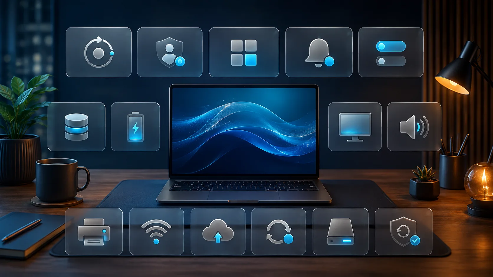 Ilustrasi tetapan Windows 11 yang disemak selepas kemas kini.